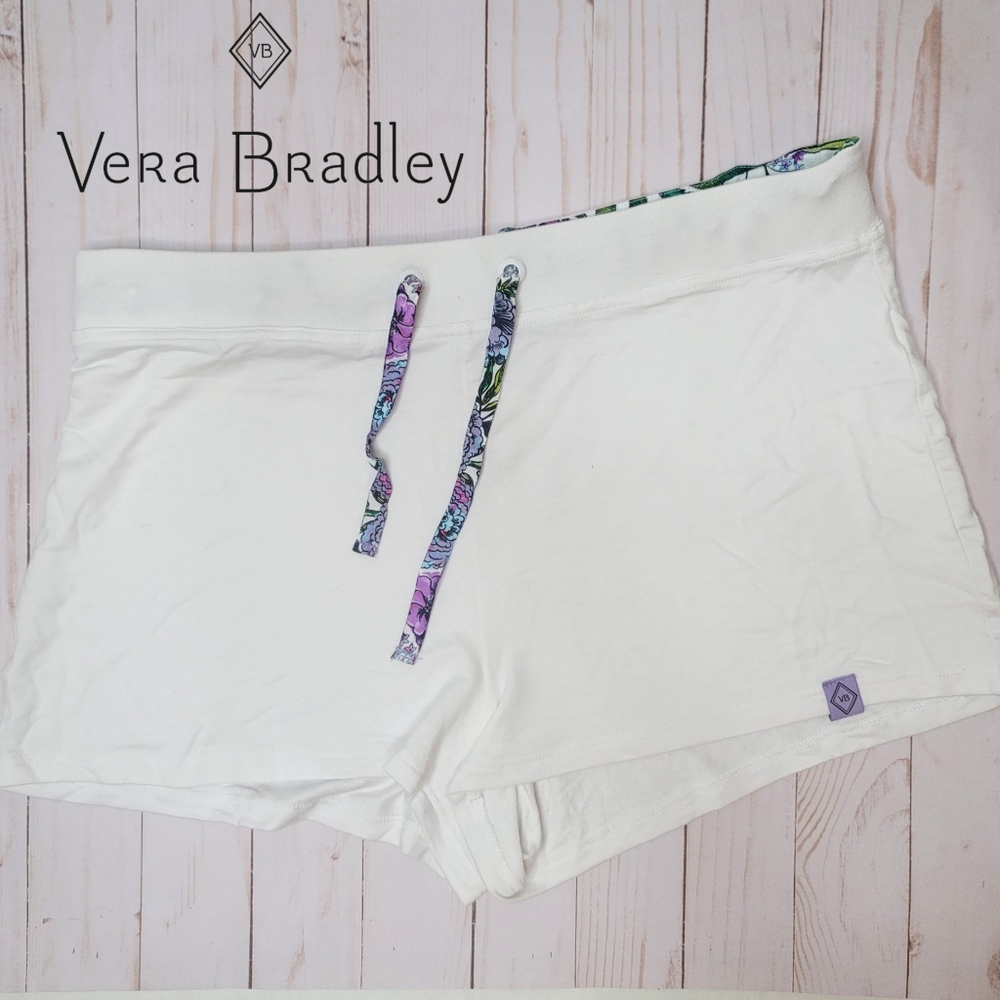 Vera Bradley white shorts patterned strings XL
